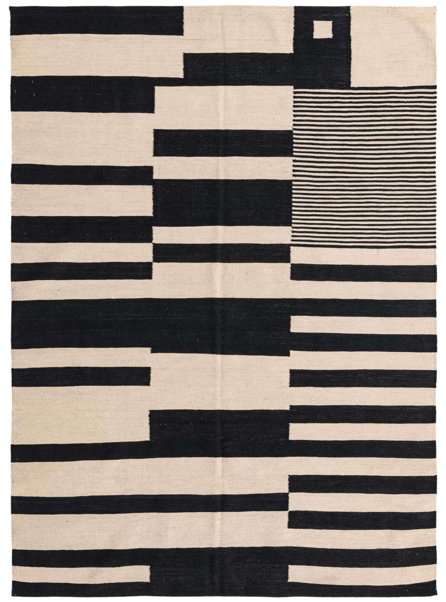 5' 8 x 7' 10 Hand Woven Kilim Modern Wool Rug