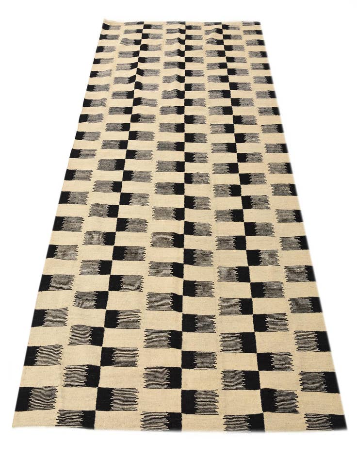 Detail image of 5' 9 x 7' 8  Hand Woven Kilim Modern Wool Rug