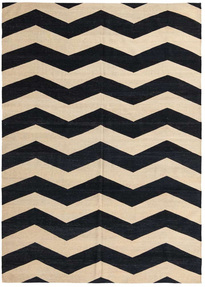 6' 10 x 9' 8 Hand Woven Kilim Modern Wool Rug