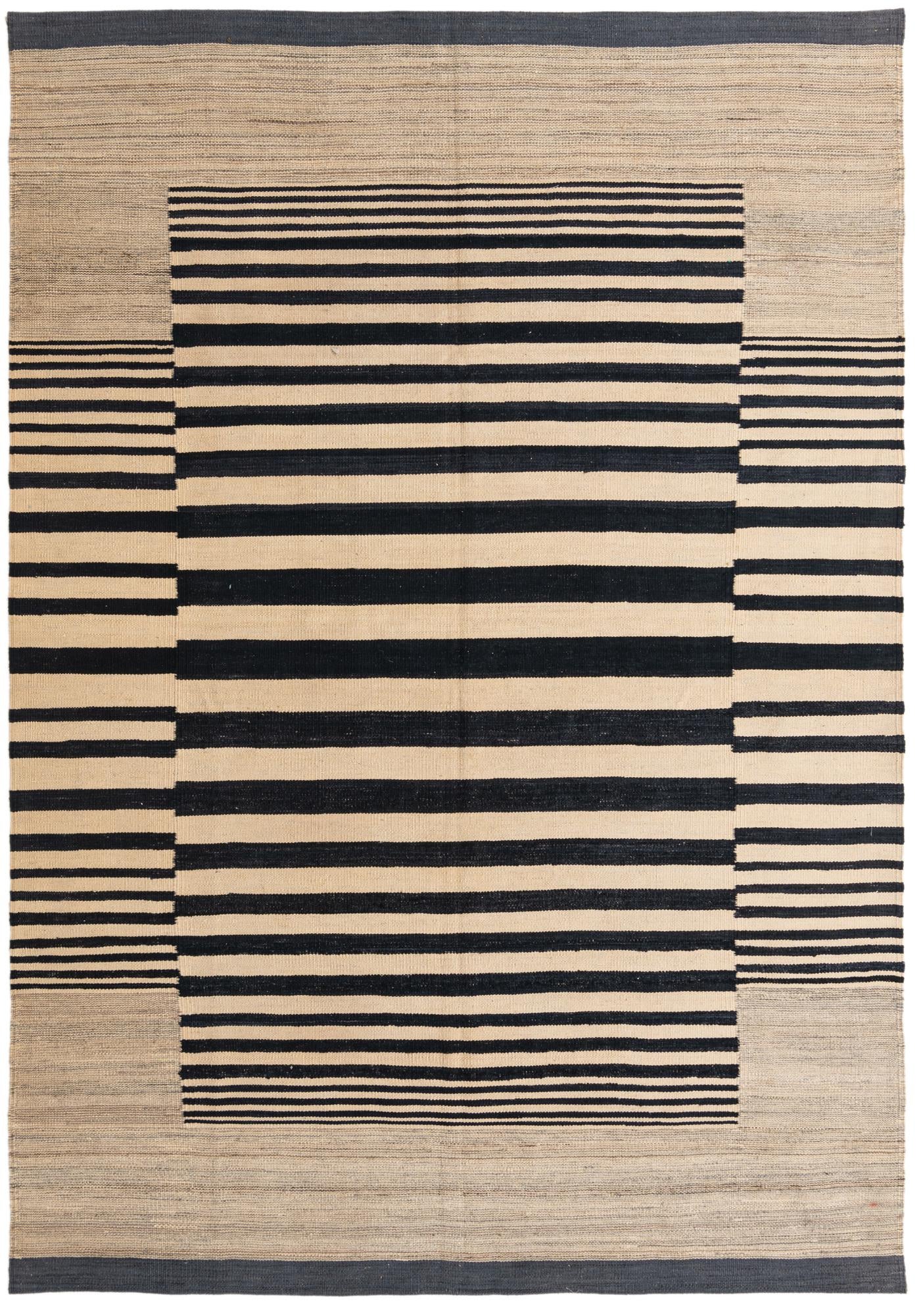 5' 5 x 7' 11 Hand Woven Kilim Modern Wool Rug