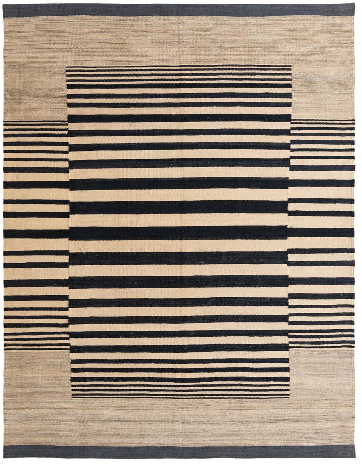 Detail image of 5' 5 x 7' 11 Hand Woven Kilim Modern Wool Rug