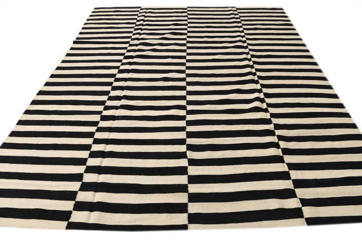 8' 3 x 9' 10 Hand Woven Kilim Modern Wool Rug