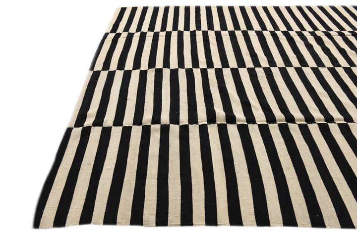 8' 3 x 9' 10 Hand Woven Kilim Modern Wool Rug