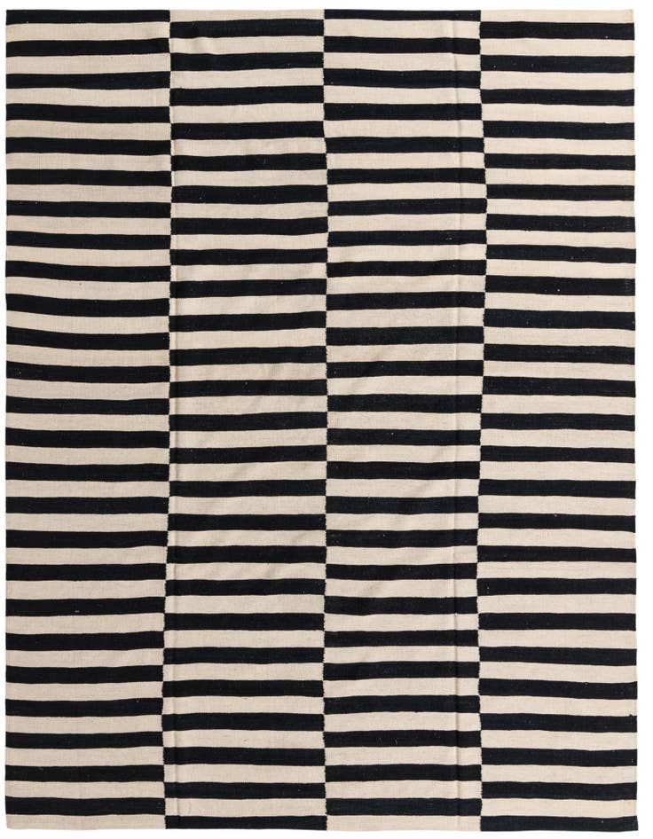 Detail image of 8' 3 x 9' 10 Hand Woven Kilim Modern Wool Rug
