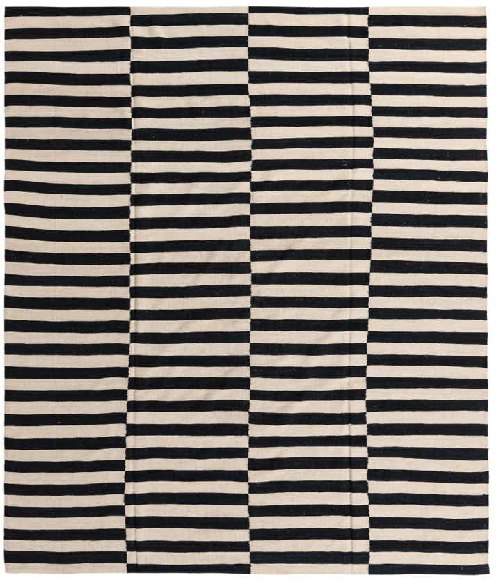 8' 3 x 9' 10 Hand Woven Kilim Modern Wool Rug