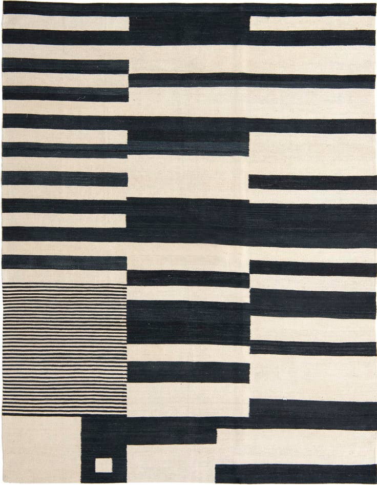 Detail image of 5' 9 x 7' 9 Hand Woven Kilim Modern Wool Rug