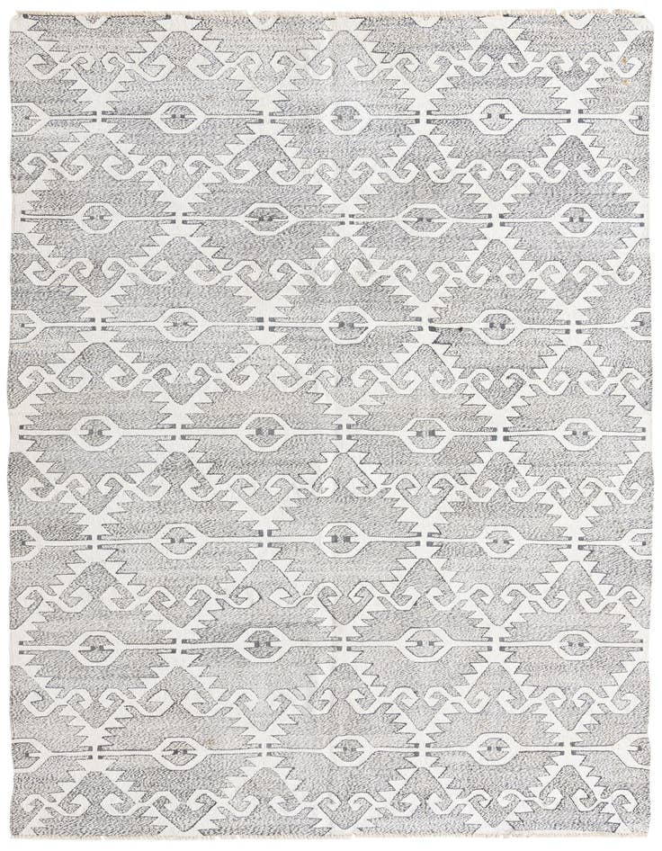 Detail image of 5' 7 x 7' 10 Hand Woven Kilim Modern Wool Rug