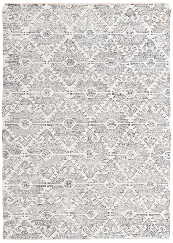 5' 7 x 7' 10 Hand Woven Kilim Modern Wool Rug