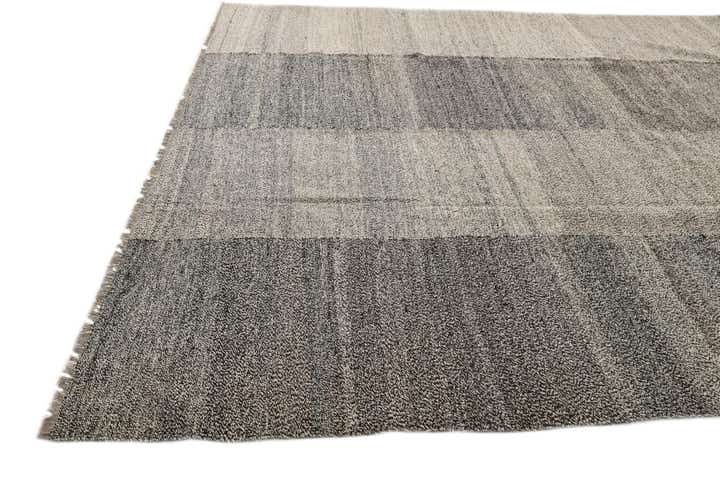 8' 5 x 9' 10 Hand Woven Kilim Modern Wool Rug