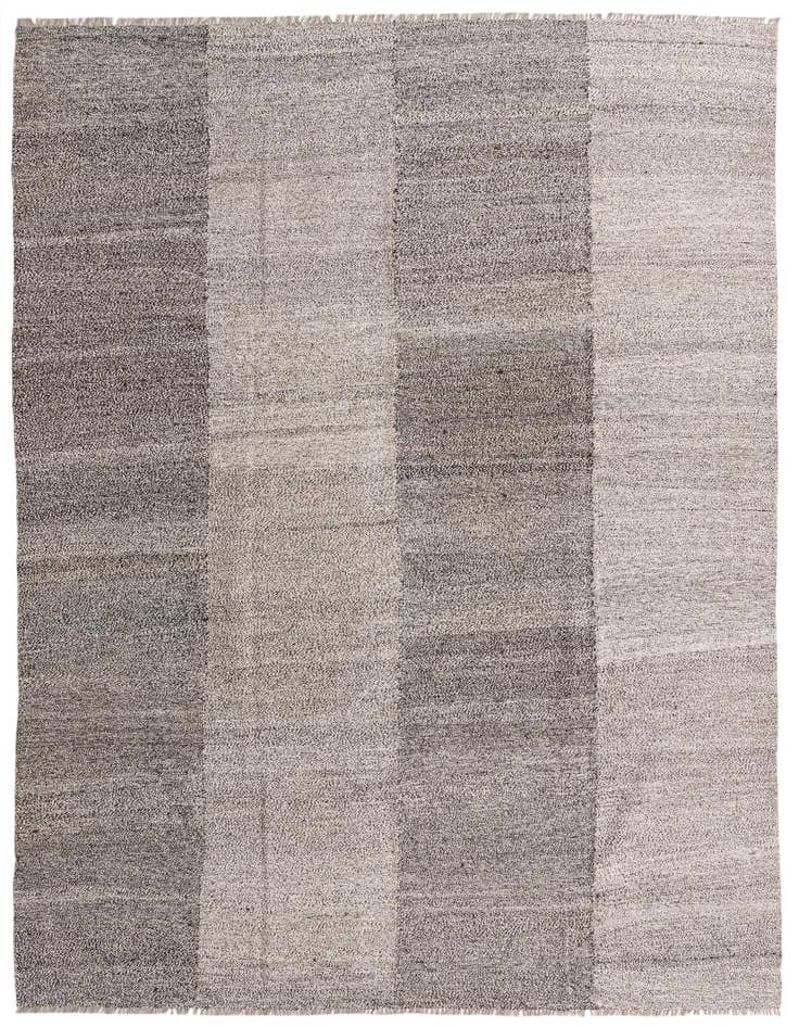 Detail image of 8' 5 x 9' 10 Hand Woven Kilim Modern Wool Rug