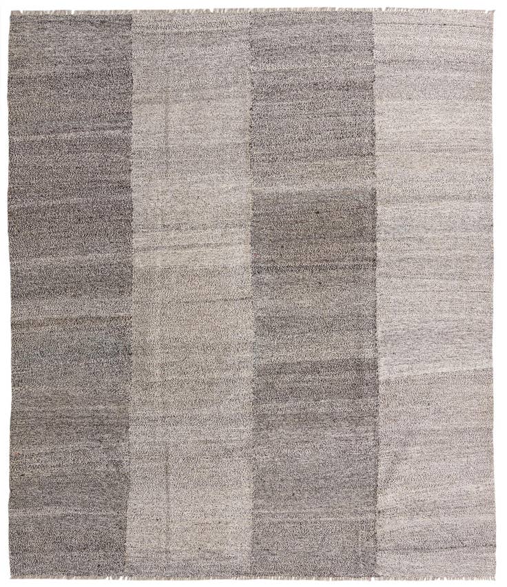 Detail image of 8' 5 x 9' 10 Hand Woven Kilim Modern Wool Rug