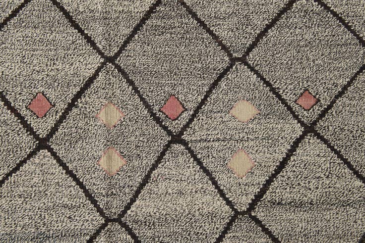 Detail image of 6' 10 x 9' 5 Hand Woven Kilim Modern Wool Rug