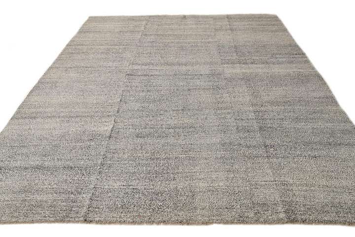 9' x 11' 9 Hand Woven Kilim Modern Wool Rug