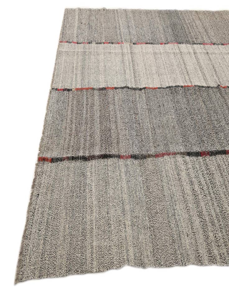 Detail image of 8' 6 x 9' 9  Hand Woven Kilim Modern Wool Rug