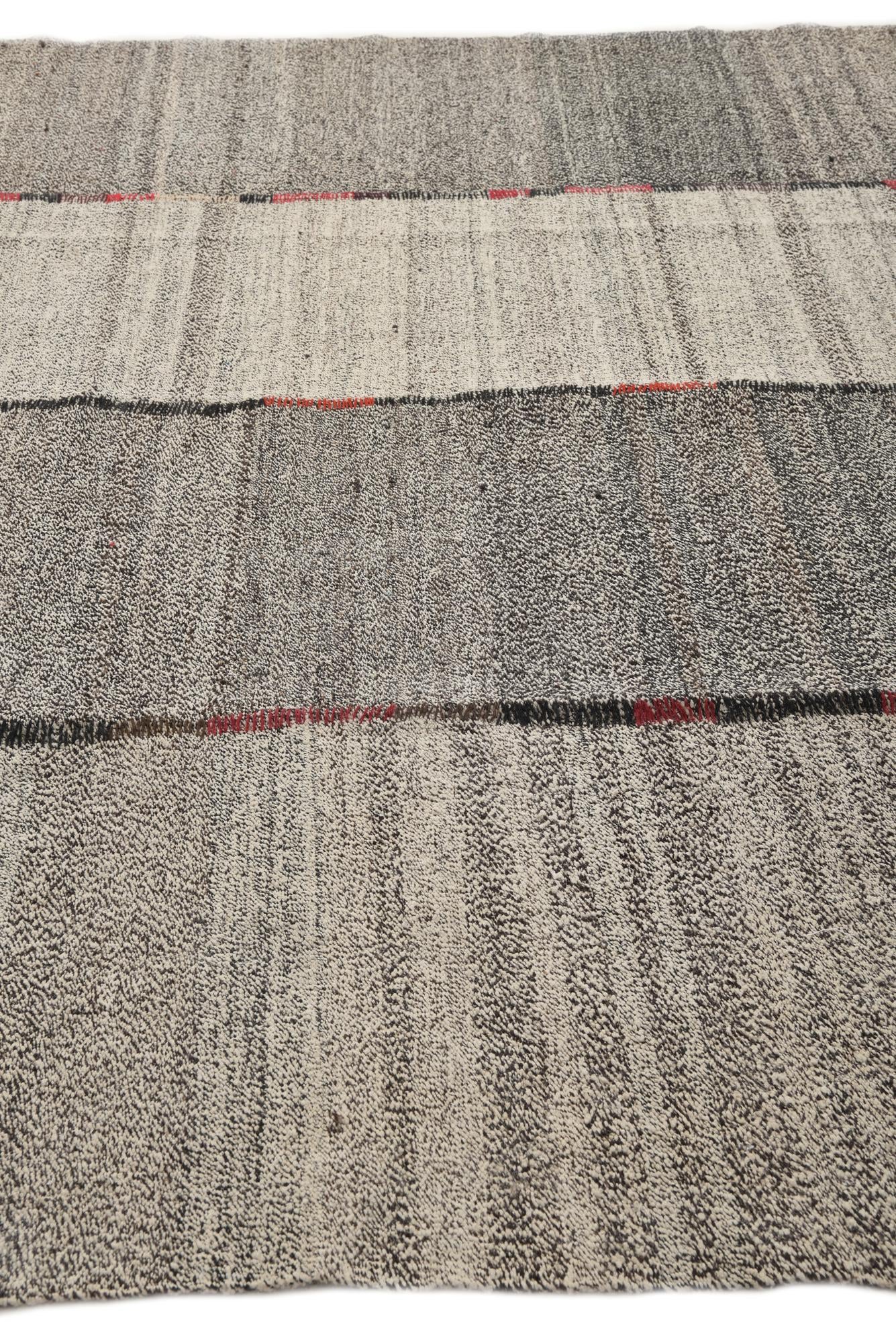 8' 6 x 9' 9 Hand Woven Kilim Modern Wool Rug