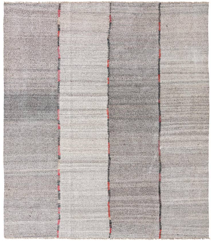 Detail image of 8' 6 x 9' 9 Hand Woven Kilim Modern Wool Rug