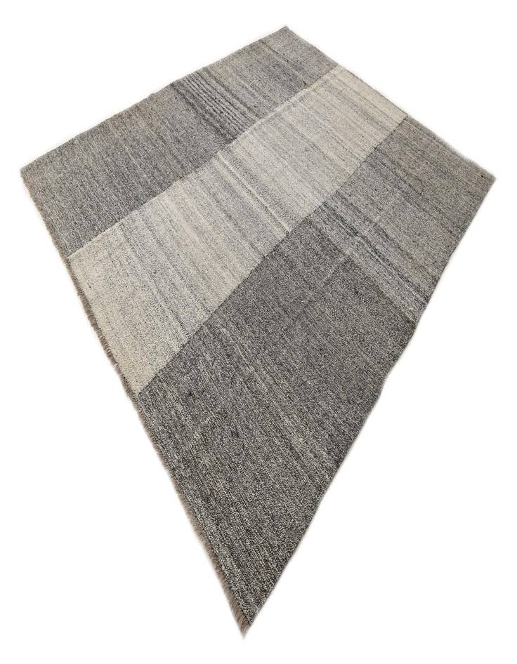 Detail image of 8' 2 x 9' 8  Hand Woven Kilim Modern Wool Rug