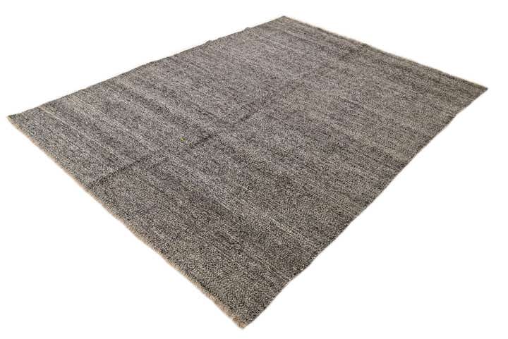 6' 9 x 9' 2 Hand Woven Kilim Modern Wool Rug