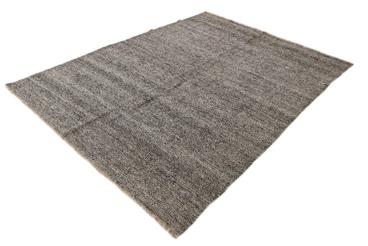 Detail image of 6' 9 x 9' 2 Hand Woven Kilim Modern Wool Rug