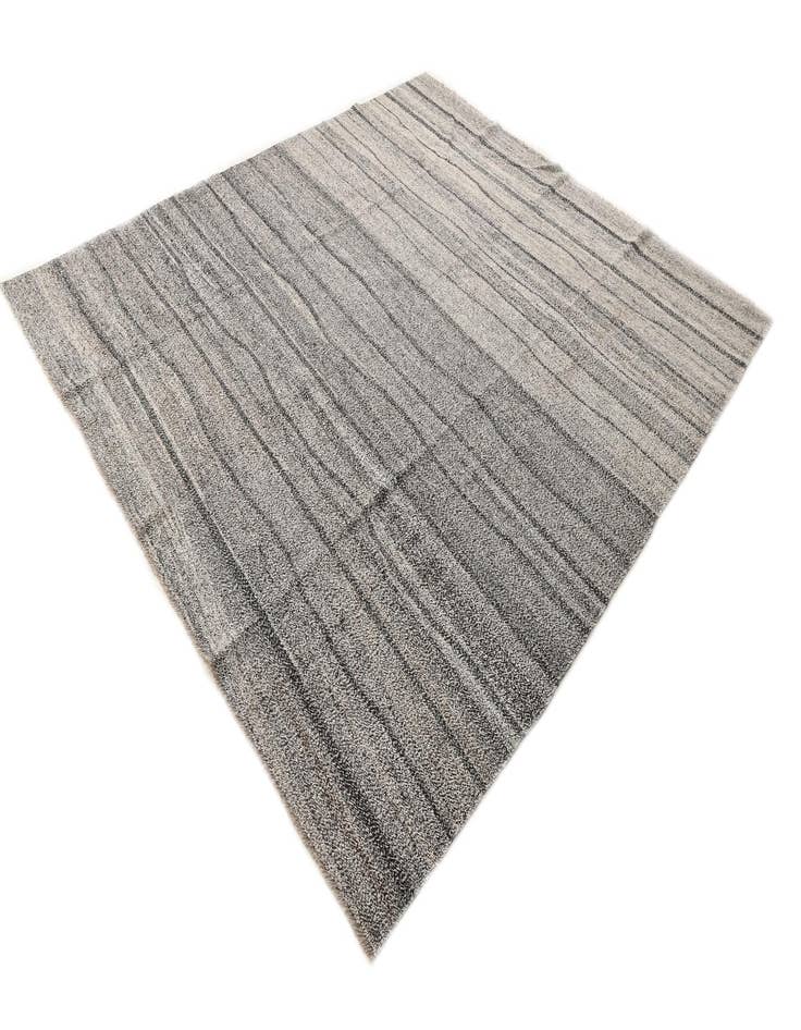Detail image of 8' 8 x 10'  Hand Woven Kilim Modern Wool Rug