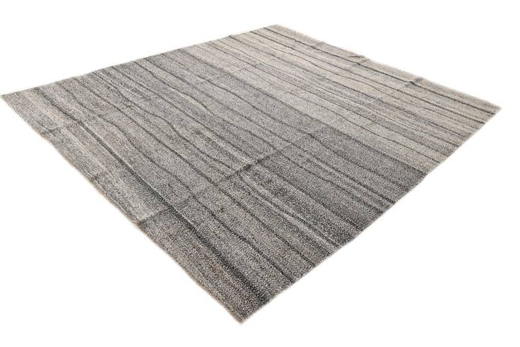 Detail image of 8' 8 x 10' Hand Woven Kilim Modern Wool Rug