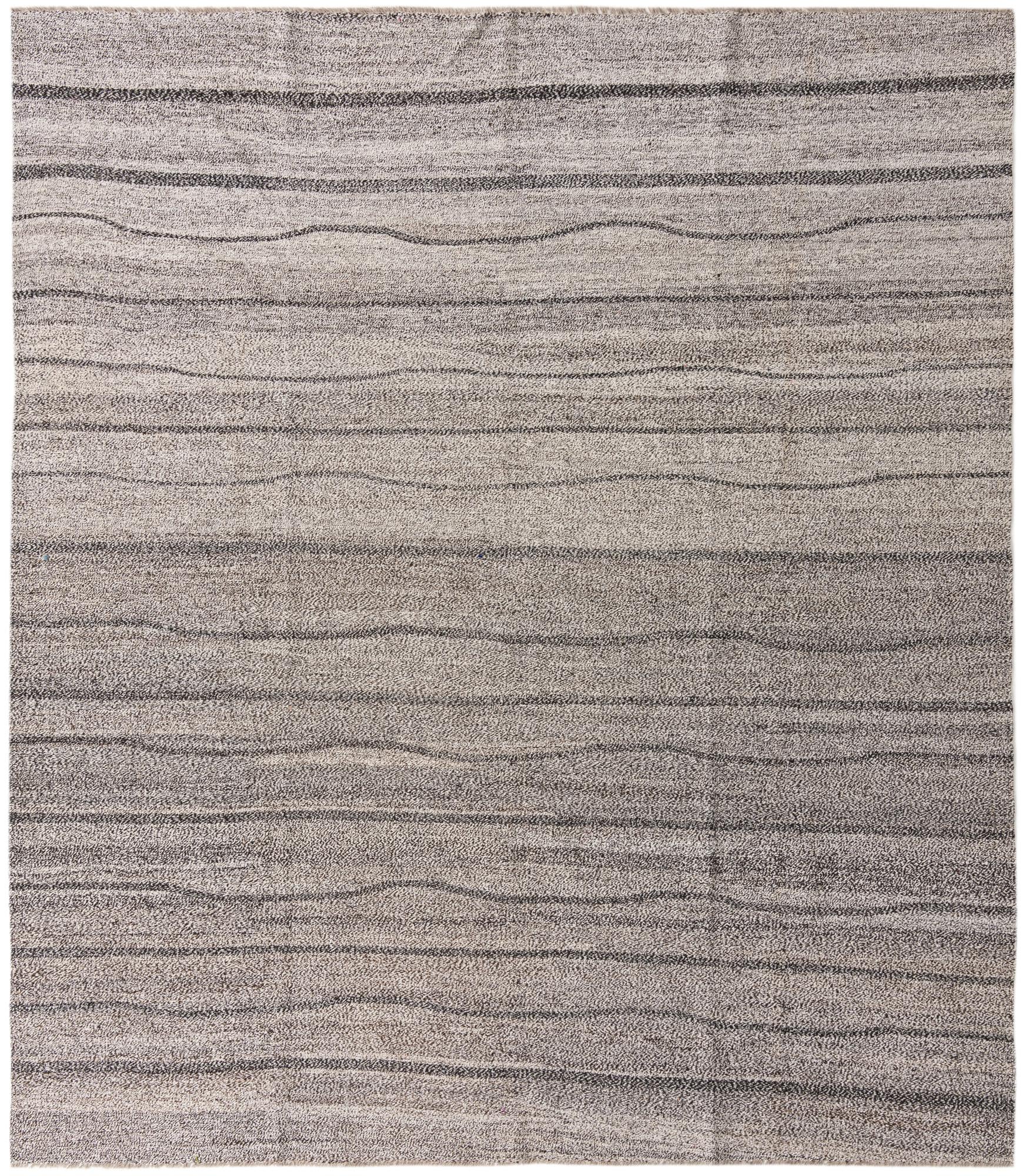 8' 8 x 10' Hand Woven Kilim Modern Wool Rug