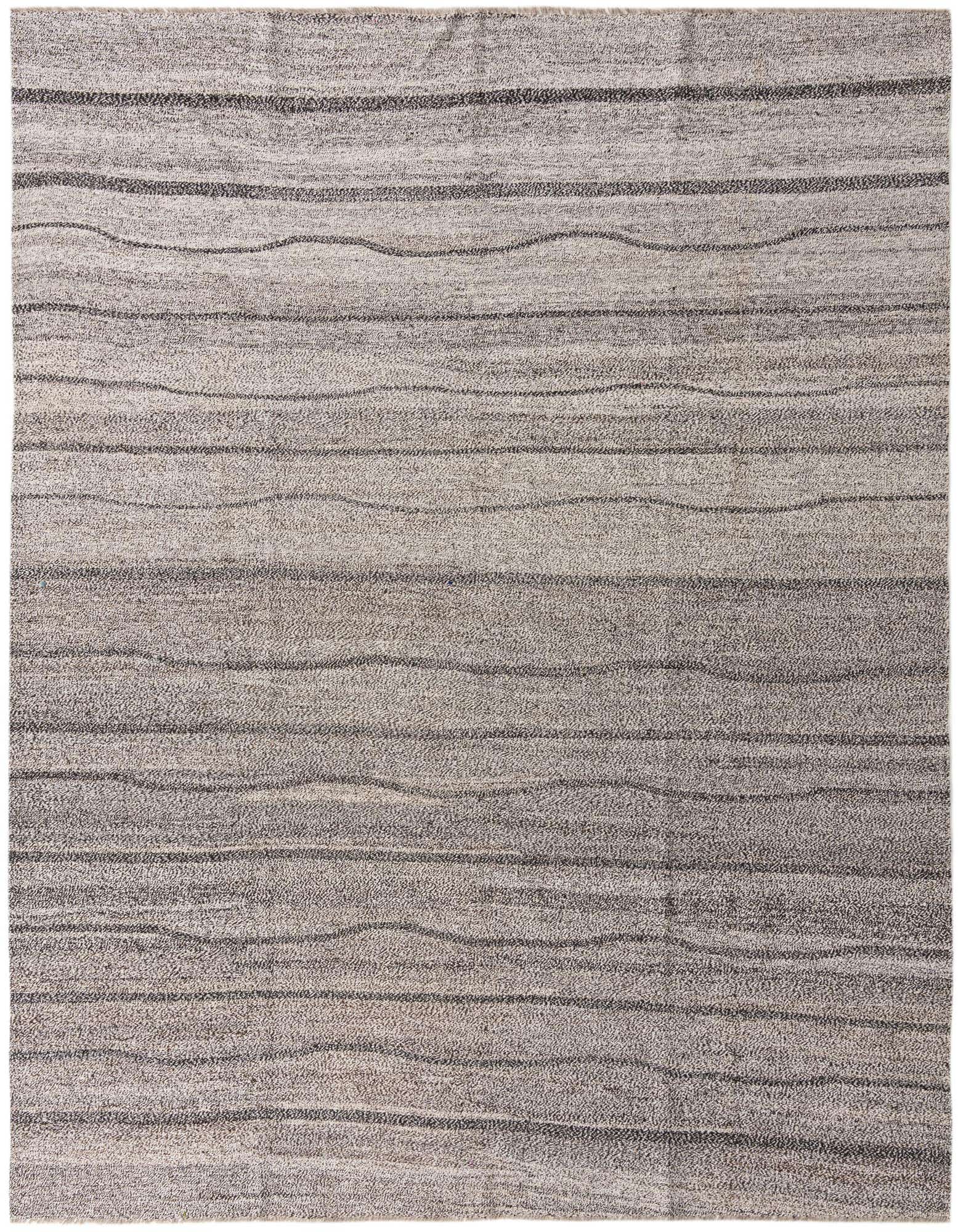 8' 8 x 10' Hand Woven Kilim Modern Wool Rug