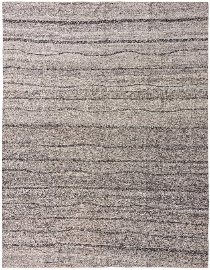 Detail image of 8' 8 x 10' Hand Woven Kilim Modern Wool Rug