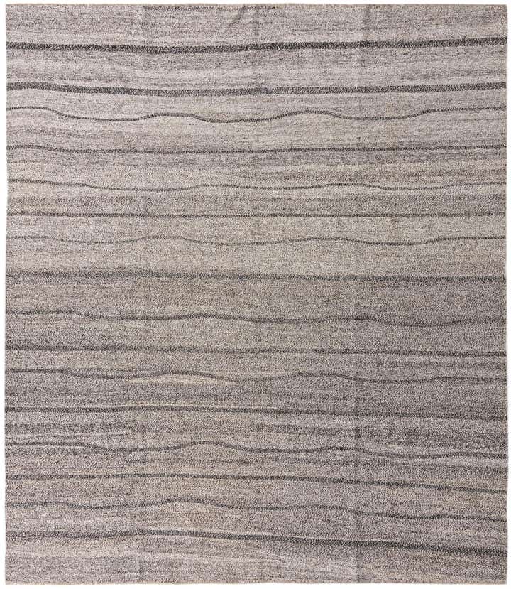 8' 8 x 10' Hand Woven Kilim Modern Wool Rug