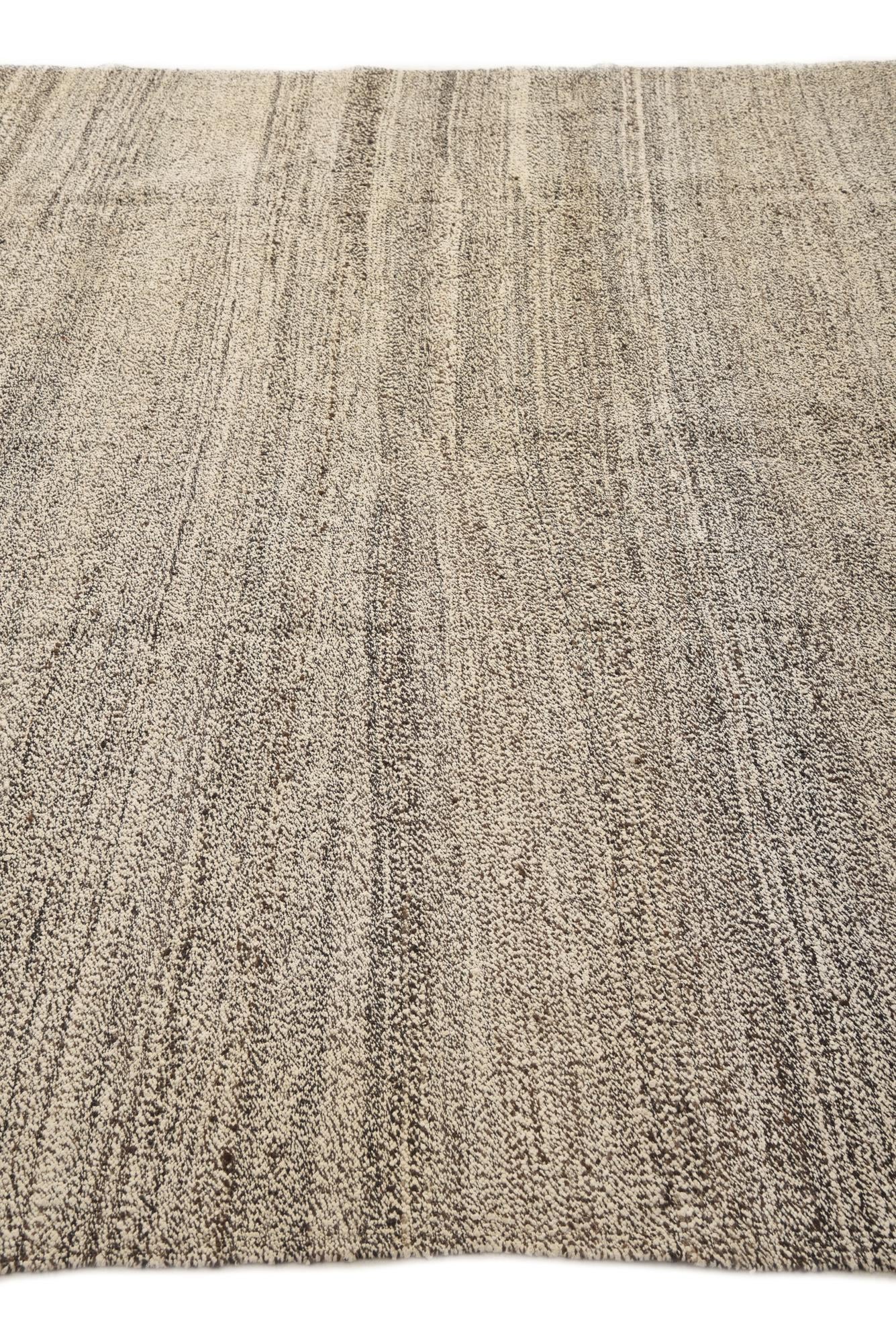 8' 1 x 9' 3 Hand Woven Kilim Modern Wool Rug