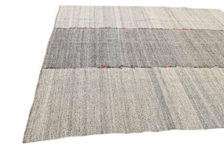 250cm x 295cm Handgewebt Kilim Modern Wolle Teppich