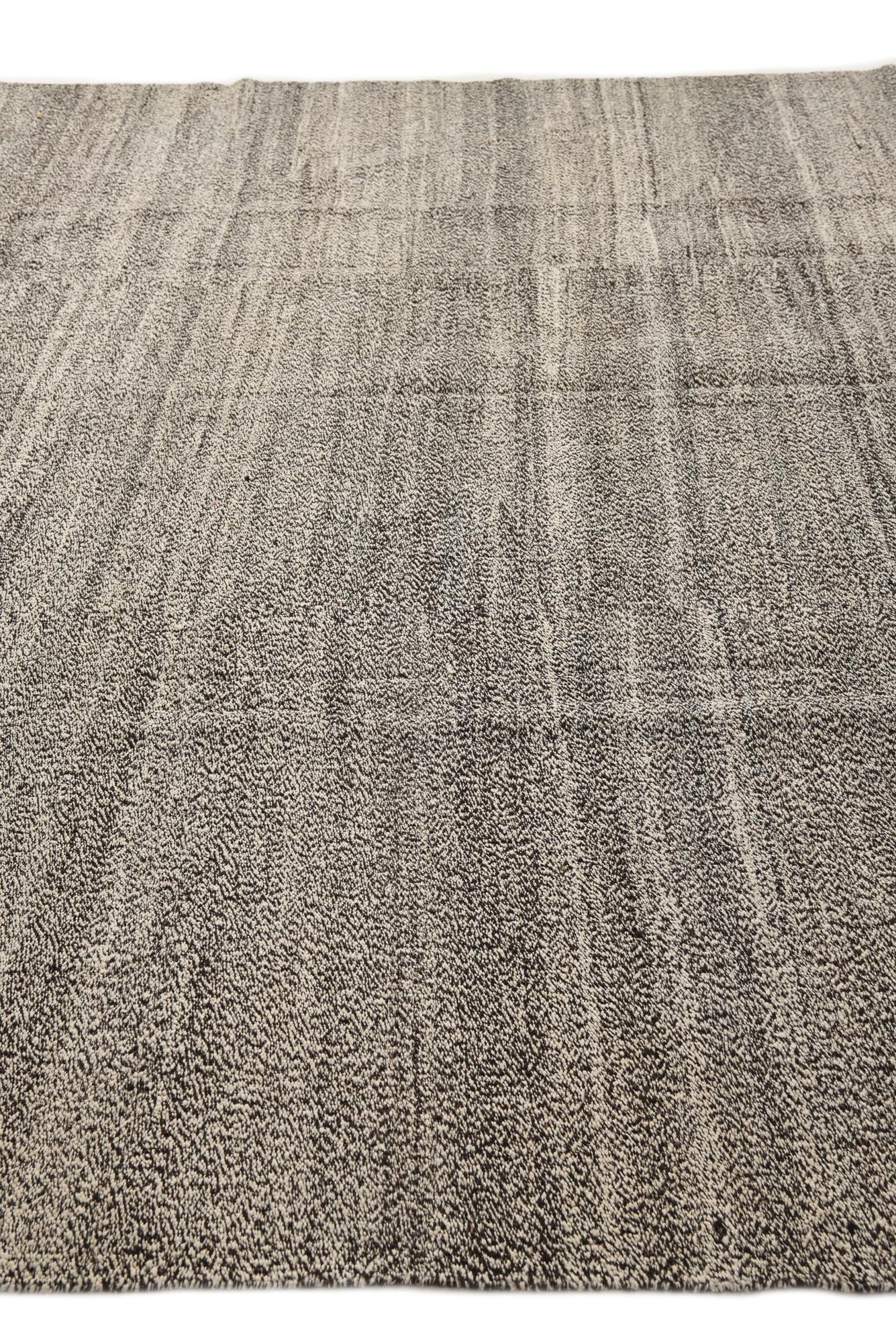 9' 1 x 11' 1 Hand Woven Kilim Modern Wool Rug
