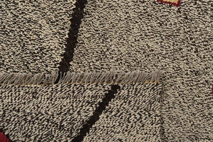Detail image of 7' 4 x 9' 5 Hand Woven Kilim Modern Wool Rug
