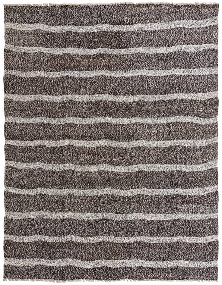 Detail image of 8' 3 x 9' 4 Hand Woven Kilim Modern Wool Rug