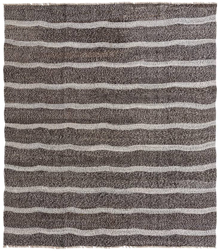 Detail image of 8' 3 x 9' 4 Hand Woven Kilim Modern Wool Rug