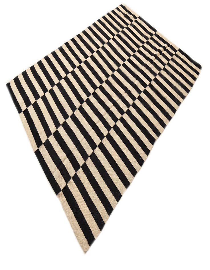 Detail image of 5' 7 x 7' 10  Hand Woven Kilim Modern Wool Rug