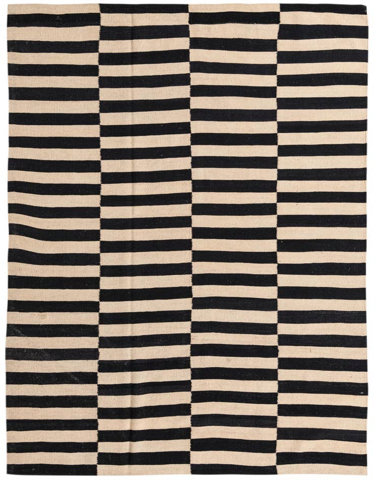 Detail image of 5' 7 x 7' 10 Hand Woven Kilim Modern Wool Rug