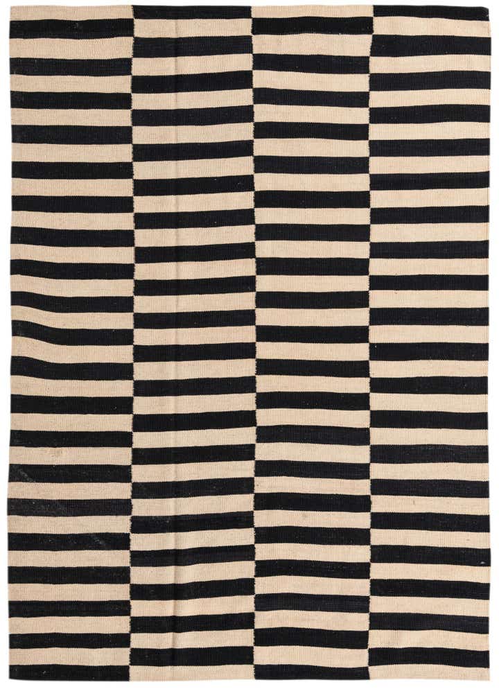5' 7 x 7' 10 Hand Woven Kilim Modern Wool Rug