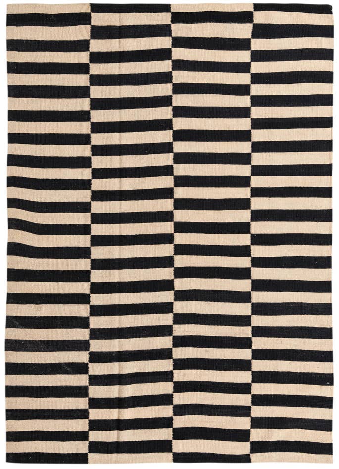 Detail image of 5' 7 x 7' 10 Hand Woven Kilim Modern Wool Rug