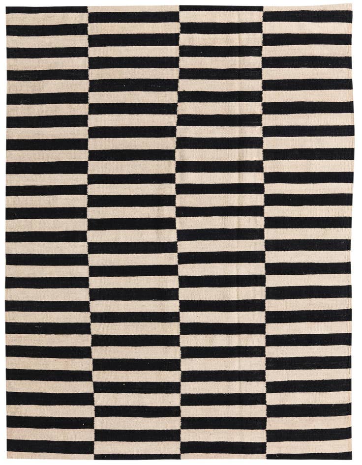 Detail image of 5' 5 x 7' 9 Hand Woven Kilim Modern Wool Rug