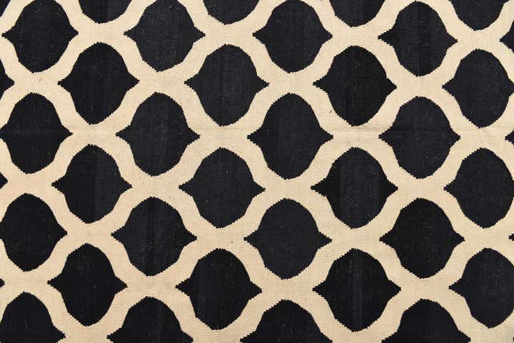 8' 7 x 9' 6 Hand Woven Kilim Modern Wool Rug