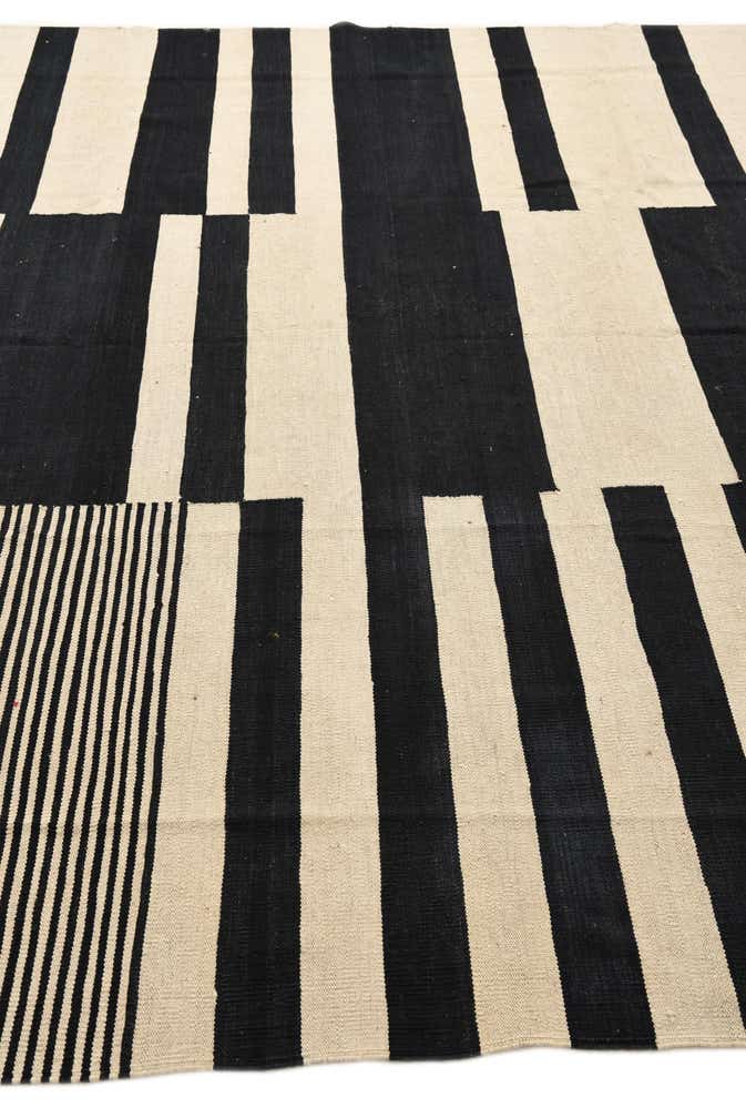 8' 6 x 9' 9 Hand Woven Kilim Modern Wool Rug