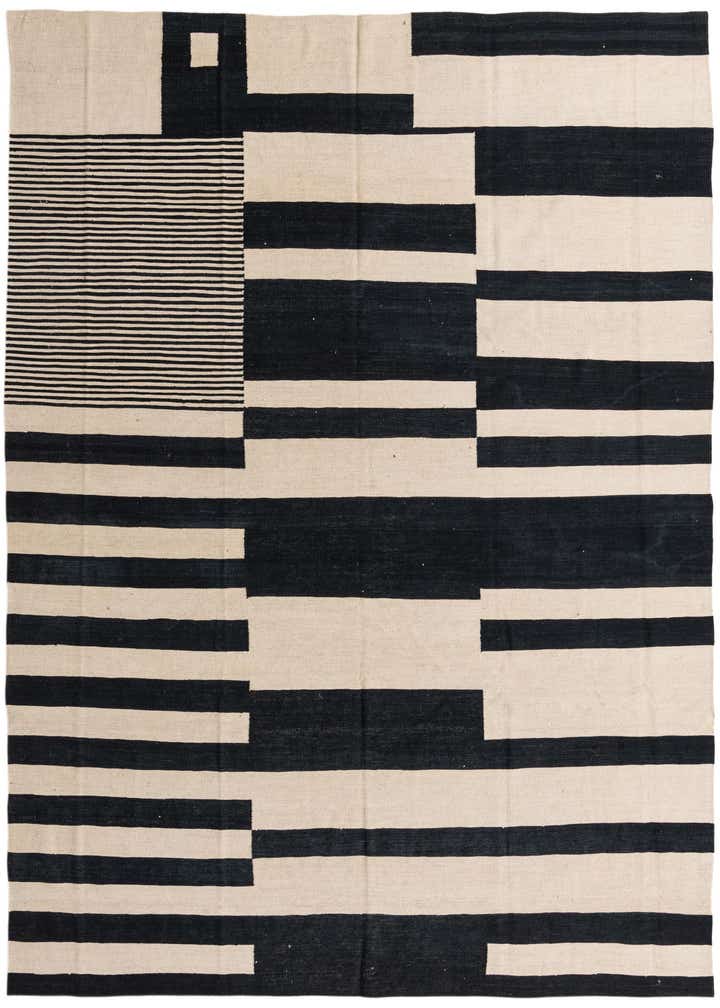 8' 6 x 9' 9 Hand Woven Kilim Modern Wool Rug