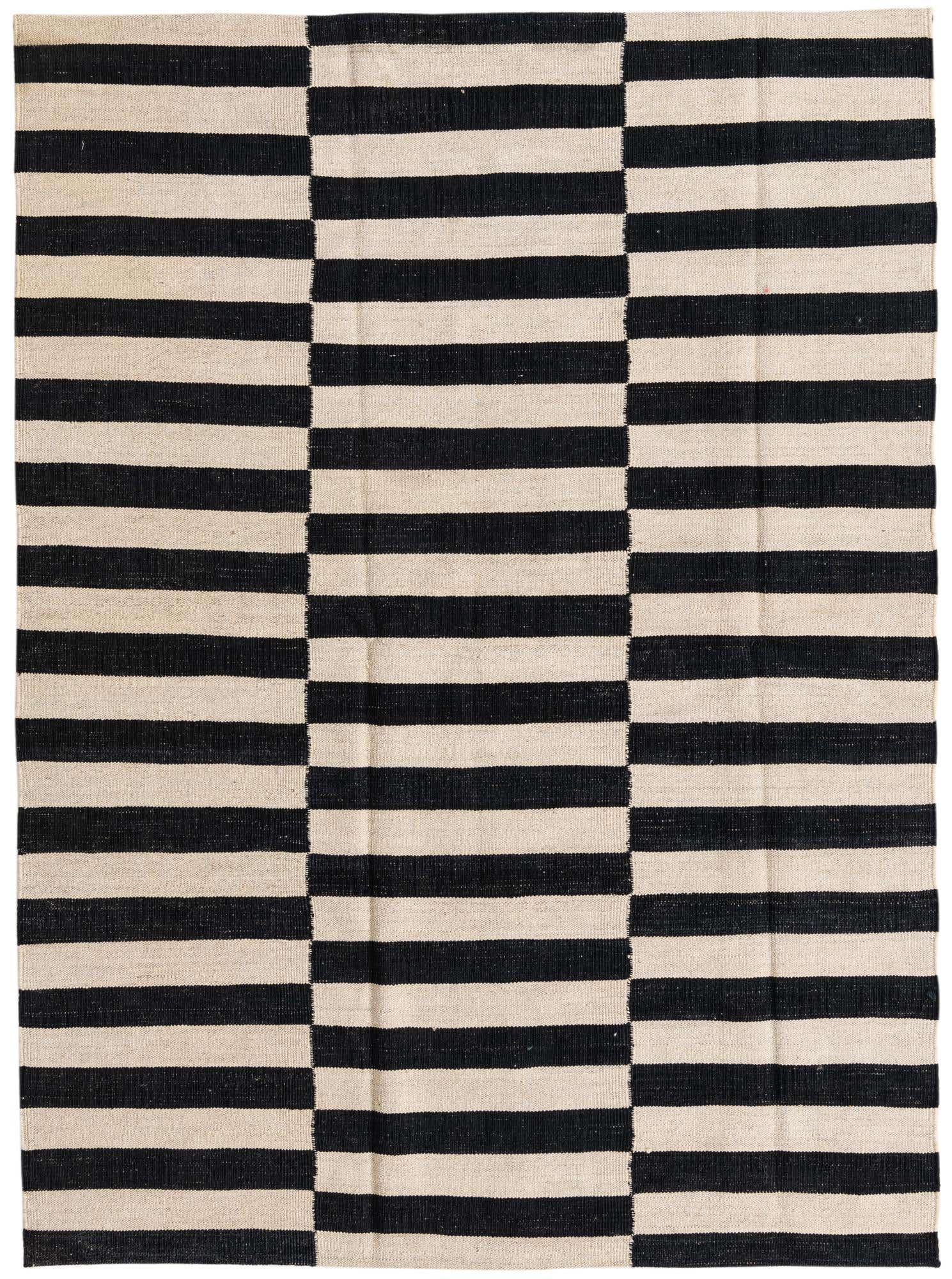 4' 4 x 5' 11 Hand Woven Kilim Modern Wool Rug