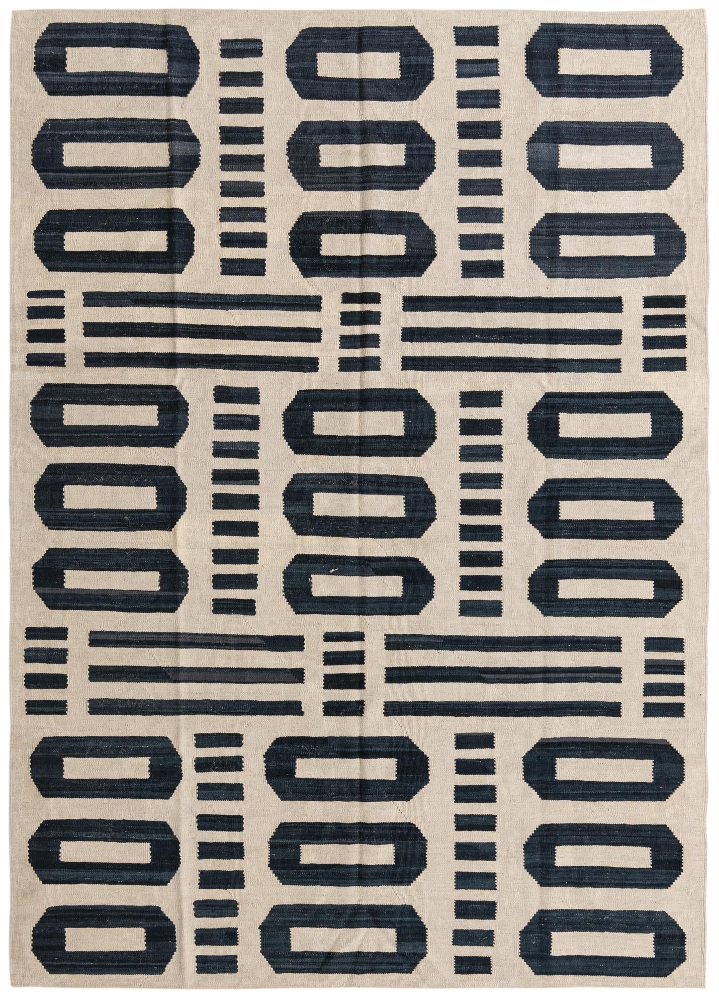 5' 9 x 7' 10 Hand Woven Kilim Modern Wool Rug