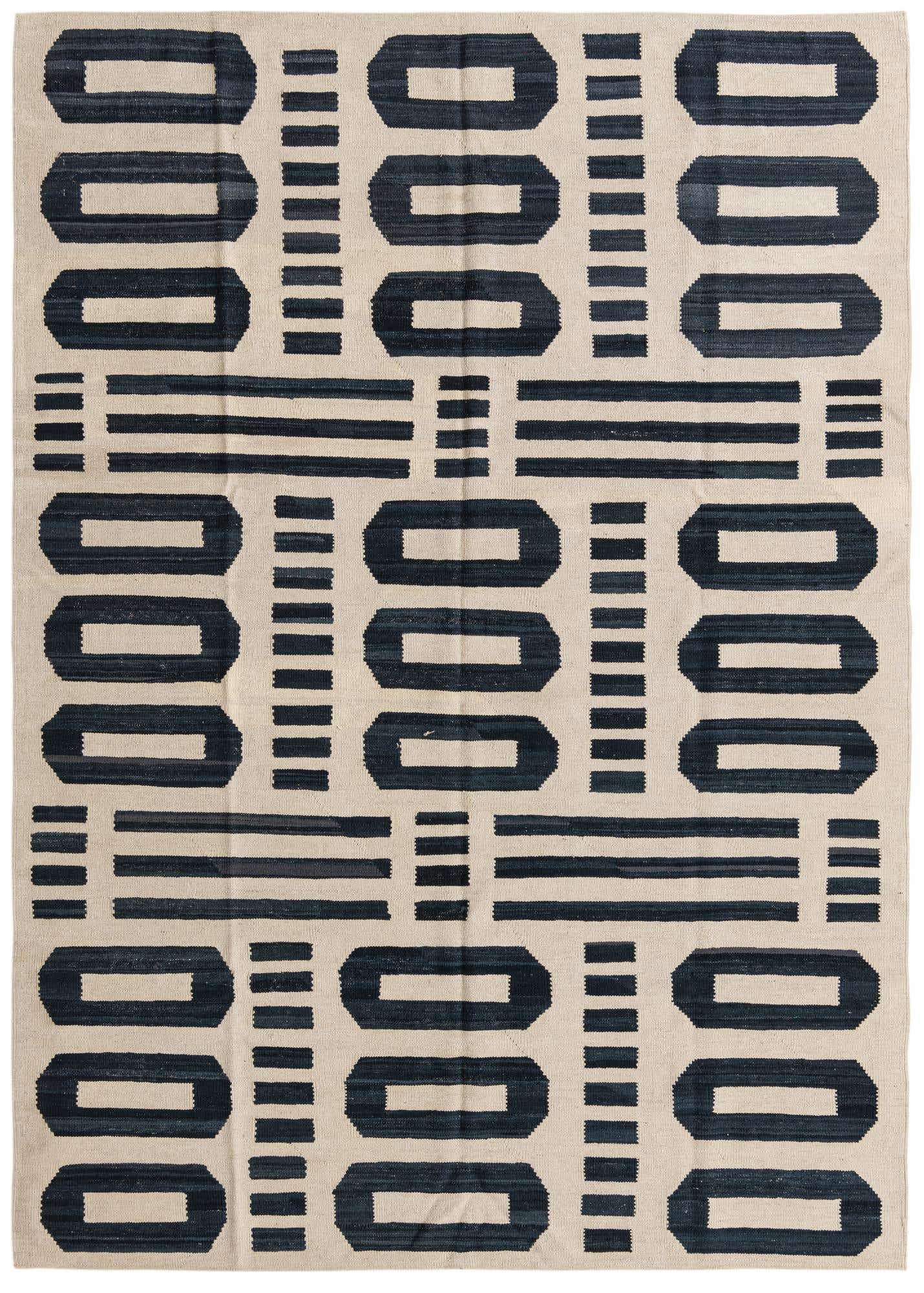 5' 9 x 7' 10 Hand Woven Kilim Modern Wool Rug