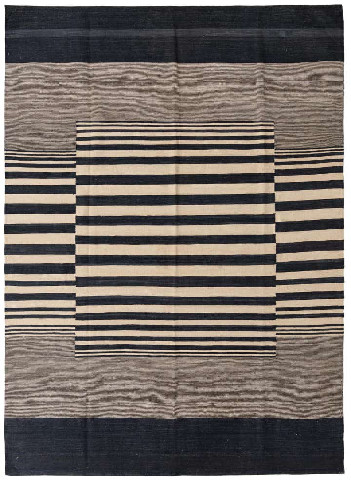 6' 10 x 9' 8 Hand Woven Kilim Modern Wool Rug