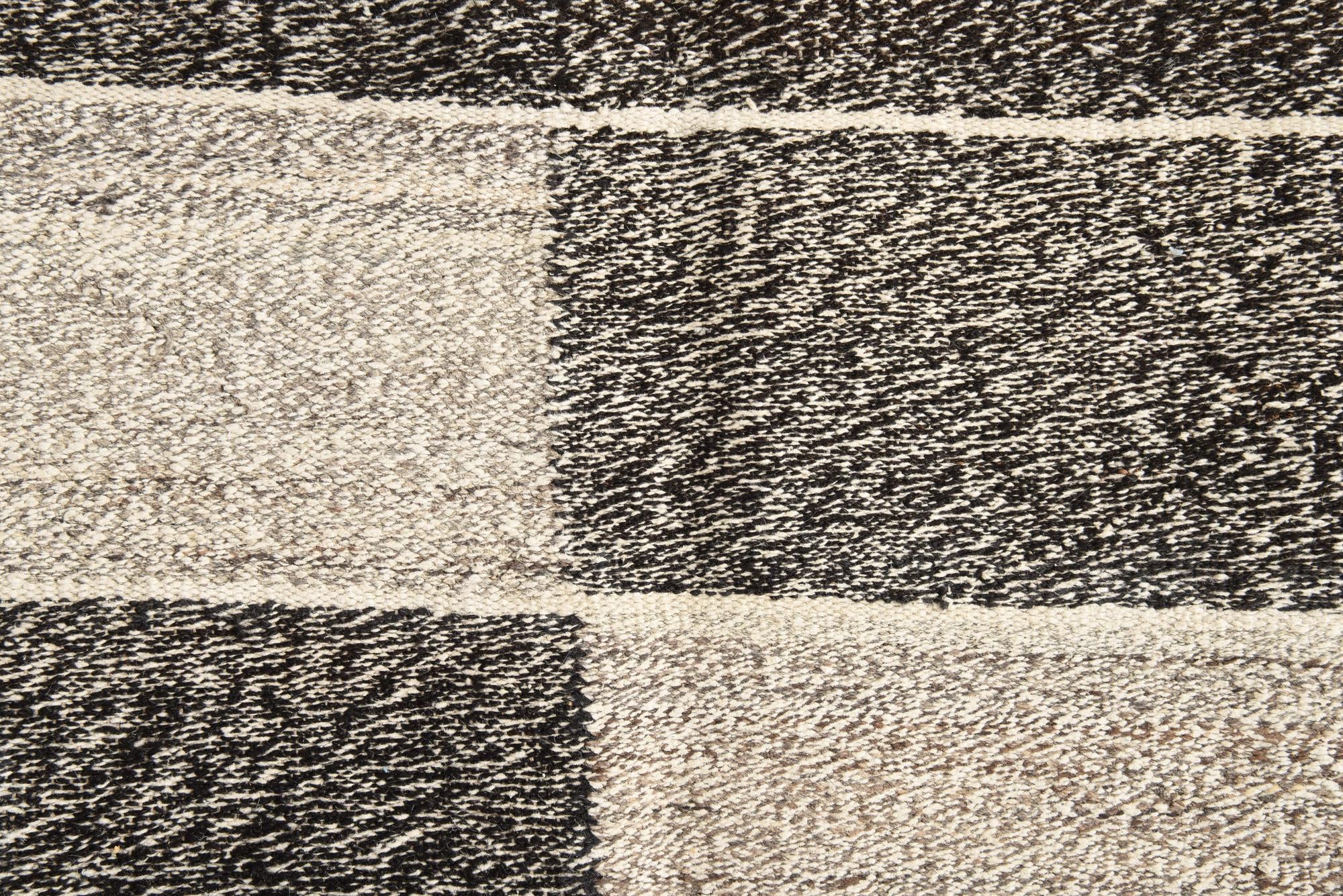 8' 1 x 9' 3 Hand Woven Kilim Modern Wool Rug