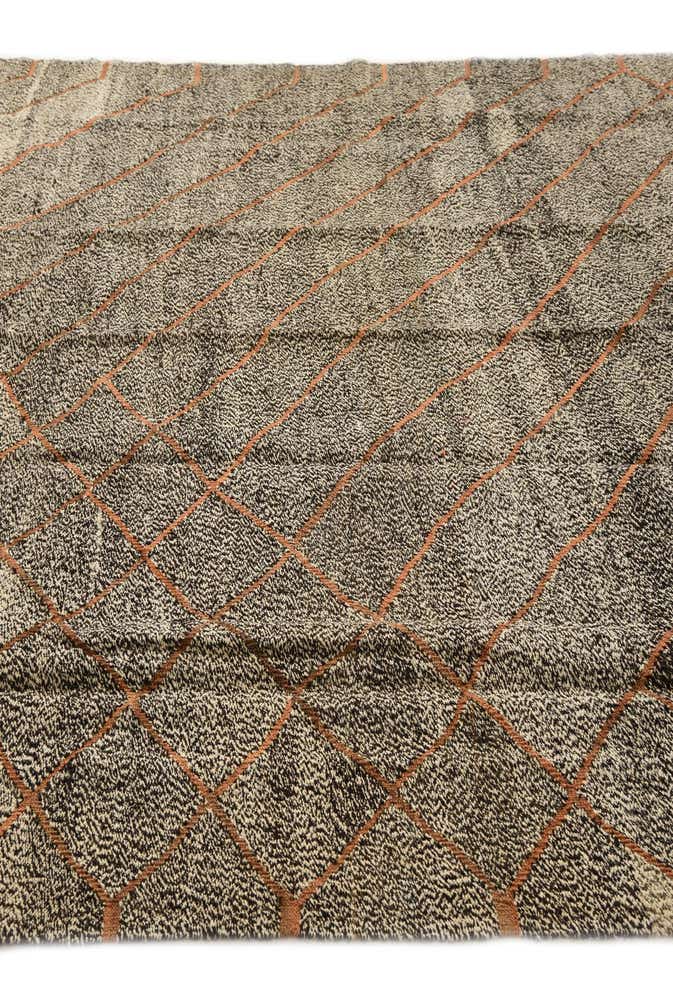 6' 11 x 9' 8 Hand Woven Kilim Modern Wool Rug