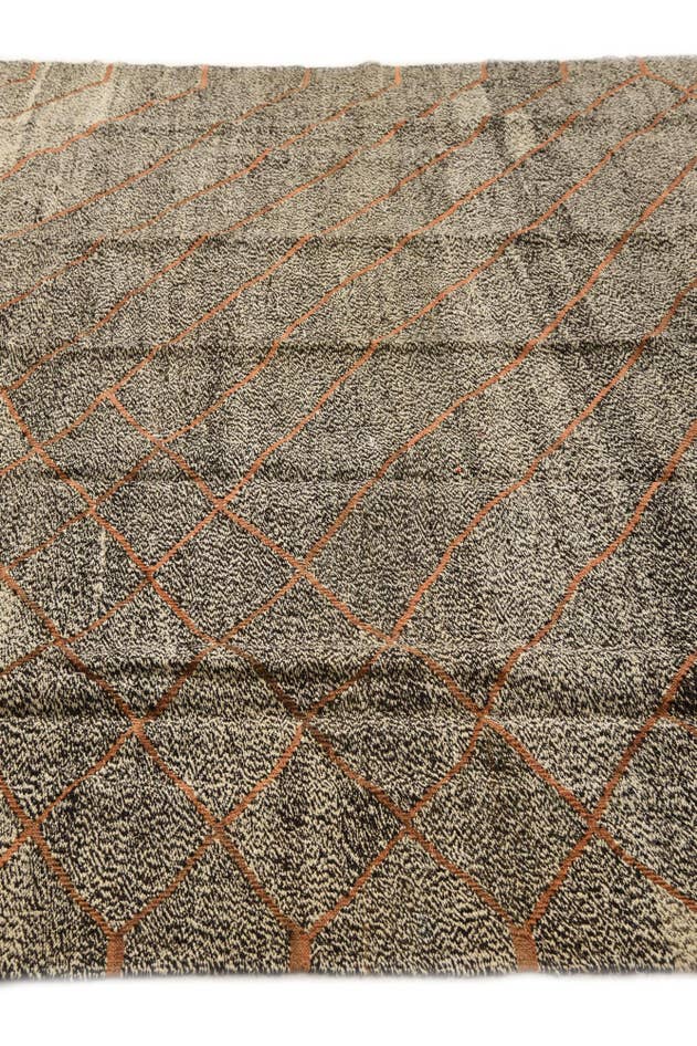 Detail image of 6' 11 x 9' 8 Hand Woven Kilim Modern Wool Rug